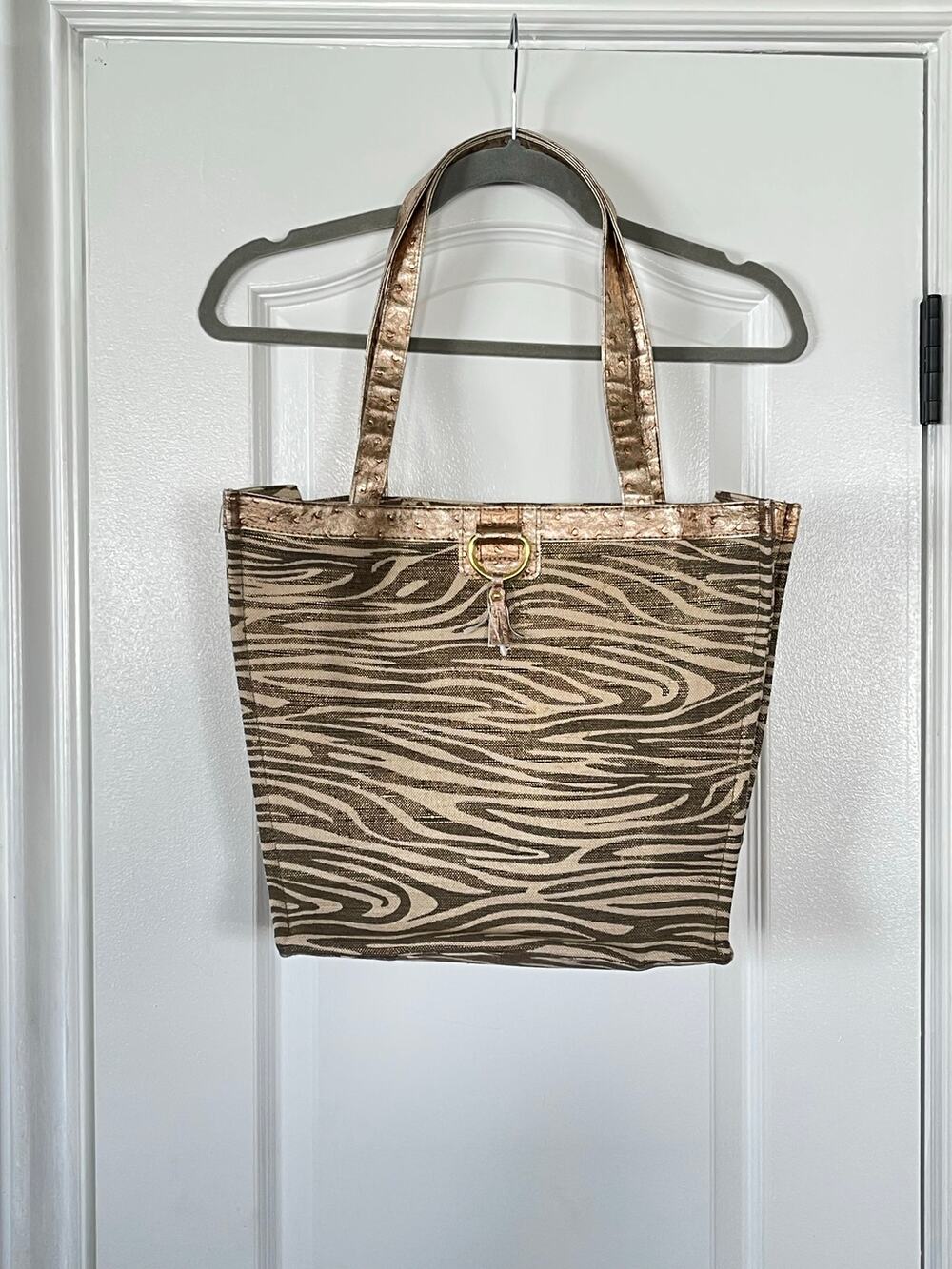 Great Animal Print Canvas Beach Shopping Bag